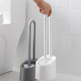 Bathroom,Magnetic,Cleaning,Brush,Plastic,Bathroom,Accessories,Handle,Shower,Portable,Toilet,Brush