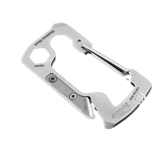 Multifunctional,Buckle,Stainless,Steel,Hiking,Climbing,Carabiner,Outdoor,Survival,Tools
