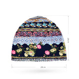 Women,Cotton,Flower,Printing,Beanie,Gaiter,Shield
