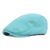 Washed,Cotton,Stripe,Beret,Outdoor,Sport,Adjustable,Visor,Forward
