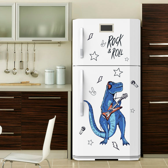 Loskii,SK9361,Dinosaur,Sticker,Cartoon,Animals,Decor,Wallpaper,Creative,Fridge,Decoration