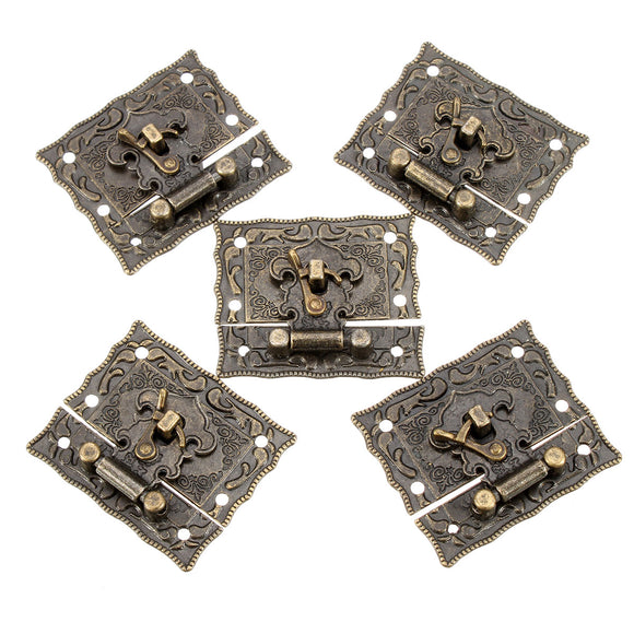 5Sets,Bronze,Wooden,Suitcase,Toggle,Latch,Buckles,5.1cm,x2.9cm