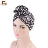 Women,Summer,Cotton,Floral,Chemo,Turban,Bohemian,Style,Beanie