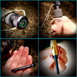 IPRee,Aluminum,Alloy,Folding,Trekking,Ultralight,Multifunctional,Tools,Spoon,Screwdriver,Whistle,Survival,Walking,Stick,Camping,Hunting