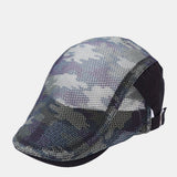 Linen,Summer,Outdoor,Sunshade,Casual,Camouflage,Printing,Breathless,Beret,Forward