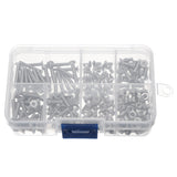250pcs,Stainless,Steel,Socket,Button,Screws,Assortment