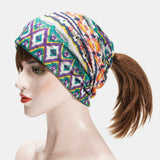 Women,Printing,Turban,Casual,Summer,Outdoor,Gaiter,Elastic,Beanie