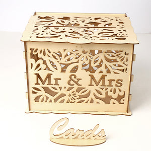 Wedding,Gifts,Cards,Wooden,Money,Storage,Decor,Supplies