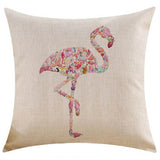 45x45cm,Fashion,Flamingo,Cotton,Linen,Pillowcase,Decorative,Pillow