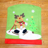 Loskii,Christmas,Chair,Cover,Cartoon,Christmas,Santa,Claus,Chair,Cover,Snowman,Dinner,Table,Party,Decorations