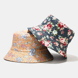 Women,Summer,Protection,Floral,Pattern,Casual,Outdoor,Bucket