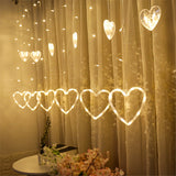 Window,Curtain,String,Lights,Christmas,Wedding,Valentine,Party,Fairy,Decorations