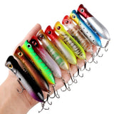 ZANLURE,10Pcs,Popper,Minnow,Fishing,Lures,Hooks,Crankbaits,Artificial,Baits