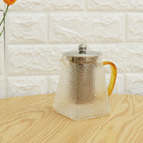 750ml,Clear,Glass,Teapot,Stainless,Infuser,Steeping,Flower