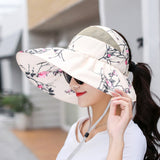 Women's,Visor,Printed,Protection,Floppy