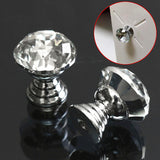 10Pcs,Round,Crystal,Glass,Cabinet,Knobs,Drawer,Furniture,Handle