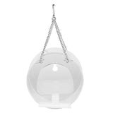 Feeder,Acrylic,Clear,Round,Parrot,Hanging