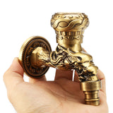 Mounted,Brass,Antique,Basin,Faucet,Mixer,Dragon,Carved