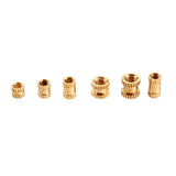 Suleve,MXBN1,200Pcs,Knurled,Brass,Threaded,Insert,Female,Thread,Embedment,Assortment