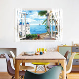 Miico,FX82012,Mediterranean,Landscape,Sticker,Window,Printing,Decorative,Stickers