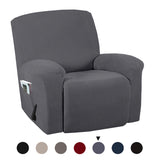 Recliner,Chair,Covers,Washable,Stretch,Cover,Pocket,Furniture,Protector,Solid,Color,Armchair,Supplies