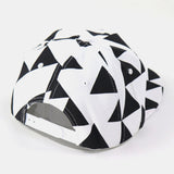 Unisex,Style,Patch,Triangle,Diamond,Pattern,Visor,Baseball