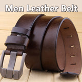 KCASA,Genuine,Leather,Men's,Casual,Waistband,Waist,Strap,Smooth
