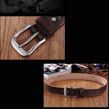 Genuine,Leather,Men's,Casual,Waistband,Waist,Strap,Smooth,Retro