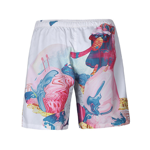 S6253,Beach,Shorts,Board,Shorts,candy,Magic,Printing,Drying,Waterproof,Elasticity