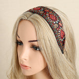 Bohemian,Embroidery,Woven,Headband,Ethnic,Printed,Fabric,Headband,Beach,Holiday,Headpieces