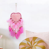 Light,Dreamcatcher,Feather,Bedroom,Heart,Shape,Bedroom,Decoration,Livingroom,Dreamcatcher,Decorations