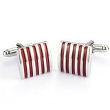 Links,Color,Stripe,Metal,Copper,Enamel,Square,Accessories,Shirt