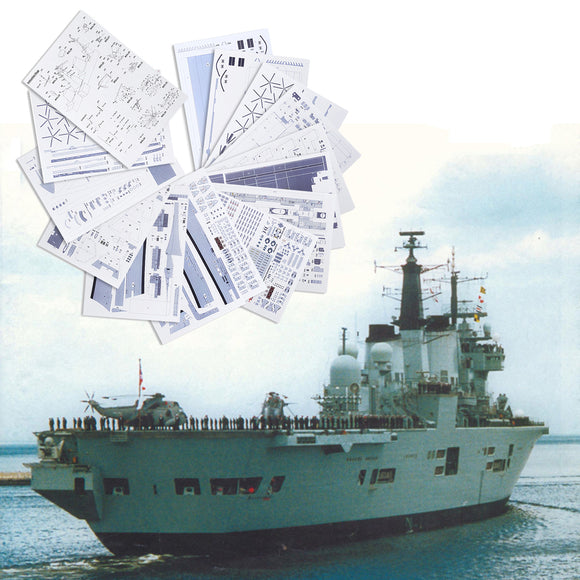 1:400,Paper,Model,England,Invincible,Class,Aircraft,Carrier,Sailing,Boats,Model