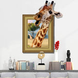 Giraffe,Living,Bedroom,Animals,Floor,Background,Decor,Creative,Stickers