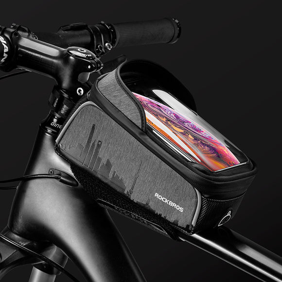 ROCKBROS,Phone,Front,Frame,Phone,Mount,Waterproof,Front,Frame,Touch,Screen,Bicycle,Cycling