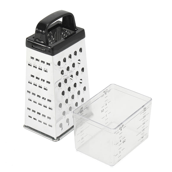 Grater,Stainless,Steel,Sided,Multi,Funtion,Cheese,Vegetable,Container,Lunch