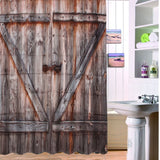 180x180cm,Wooden,Bridge,Pattern,Waterproof,Bathroom,Shower,Curtain