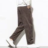 Corduroy,Casual,Harem,Pants,Corduroy,Baggy,Pants,Elastic,Waist,Pants,Trousers