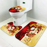 Santa,Claus,Waterproof,Bathroom,Toilet,Covers,Print,Decor