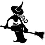 Creative,Witch,Broom,Sticker,Removable,Halloween,Decor,Black,Sticker,Poster,Wallpapers