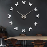 Large,Clock,Decor,Mirror,Sticker,Clock
