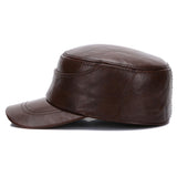 Three,Winter,Leather,Military,Cadet,Casual,Solid