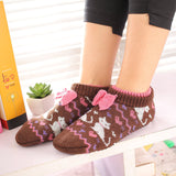 Women,Winter,Christmas,Casual,Fashion,Ankle,Socks,Floor,Socks,Thickening,Knitted,Socks