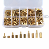 Suleve,M3BH7,300Pcs,Brass,Column,Standoff,Support,Spacer,Pillar,Assortment,Board