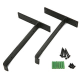 Industrial,Chunky,Solid,Shelf,Brackets,Matte,Black,Painting