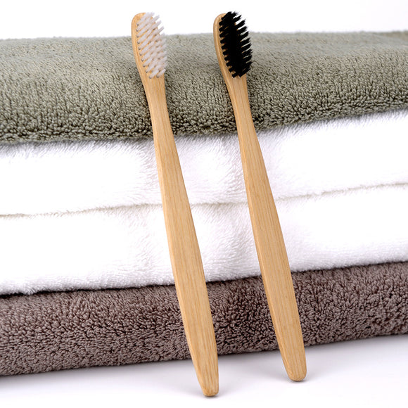 Friendly,Bamboo,Charcoal,Bristles,Bamboo,Handle,Manual,Toothvrushs,Adult