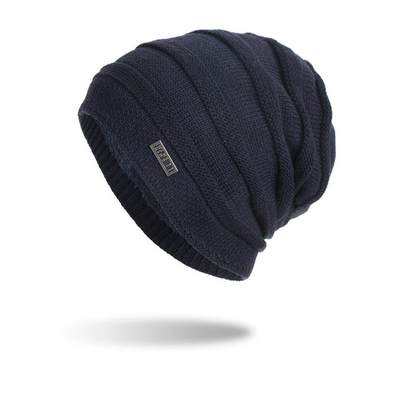 Solid,Knitted,Skullies,Beanie,Velvet,Outdoor,Casual