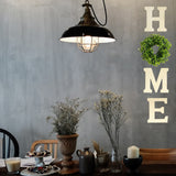 Unfinished,Wooden,Letters,Artificial,Boxwood,Wreath,Decoration