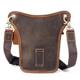Vintage,Leather,Motorcycle,Rider,Waist,Fanny,Crossbody,Pouch