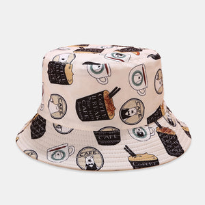 Unisex,Printed,Coconut,Usable,Bucket,Outdoor,Sunscreen,Visor,Fisherman